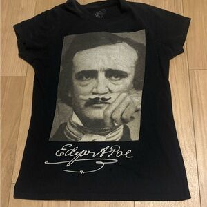 Edgar Allan Poe Black Graphic T-Shirt